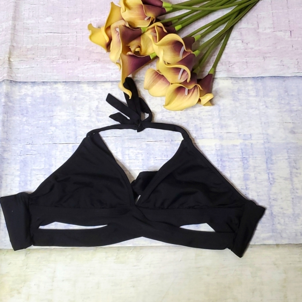 Mossimo Black Strappy Bikini Top